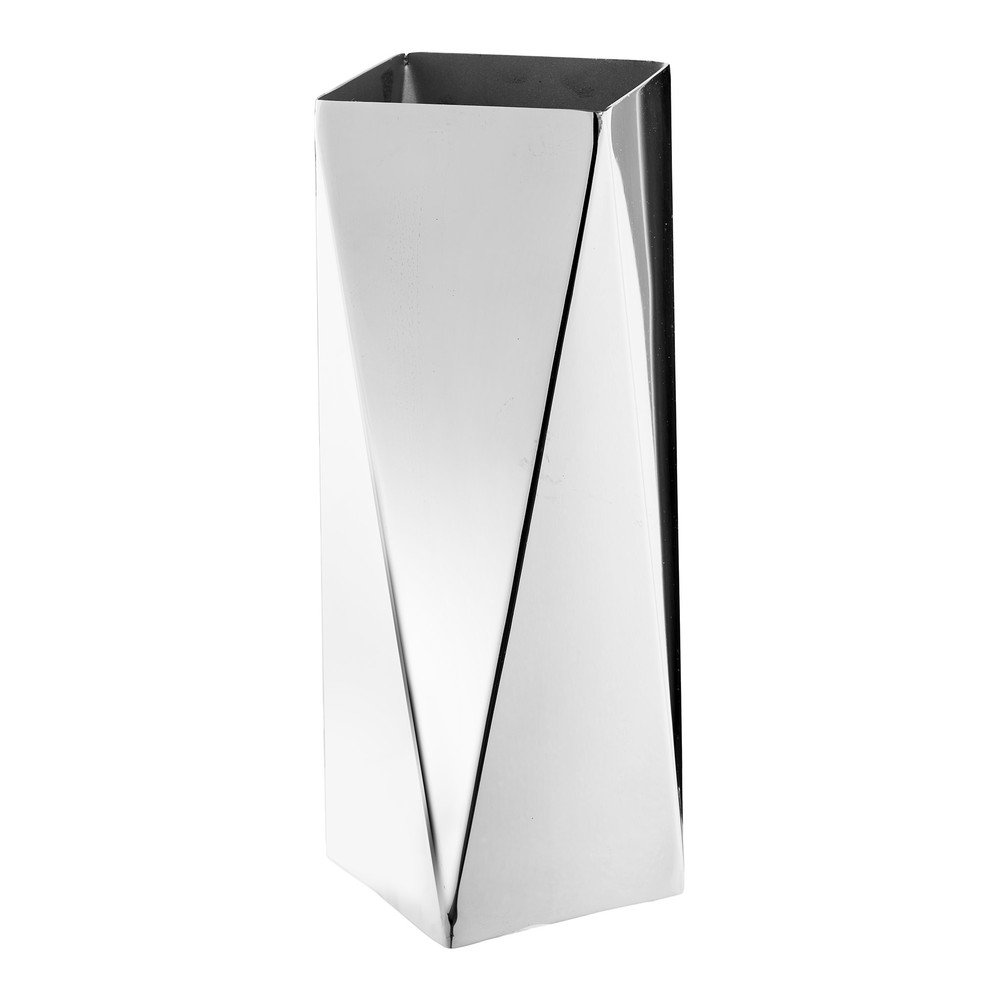 Ocelová váza ve stříbrné barvě (výška 23 cm) – House Nordic House Nordic