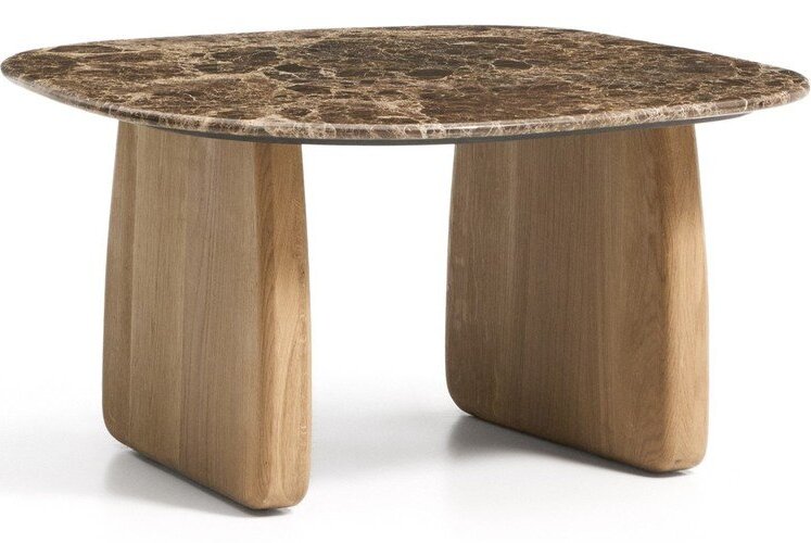 Odkládací stolek s mramorovou deskou 70x71 cm Pirita – Kave Home Kave Home