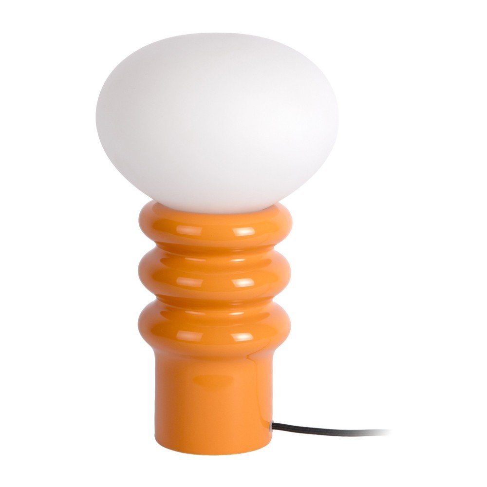 Oranžová keramická stolní lampa (výška 33