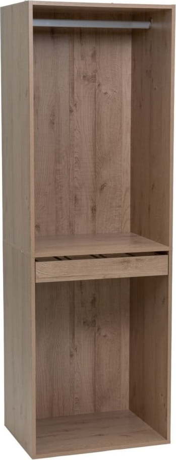 Otevřená modulární skříň v dekoru dubu v přírodní barvě 60x180x45 cm Modular – Casa Selección Casa Selección