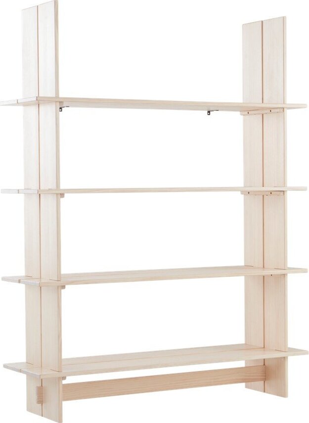 Regál z borovicového dřeva v přírodní barvě 140x180x40 cm Tottori – Jotex Jotex