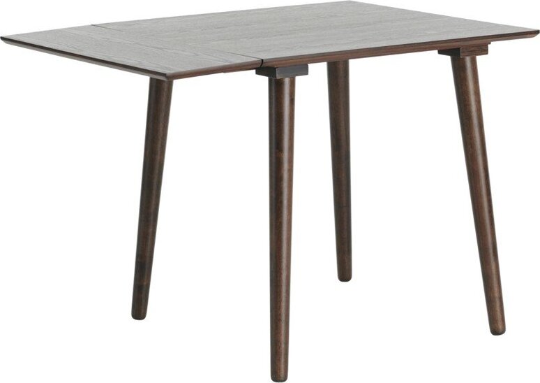 Rozkládací jídelní stůl s přídavnou deskou v dekoru ořechu 80x80 cm Jolina – Ellos Home Ellos Home