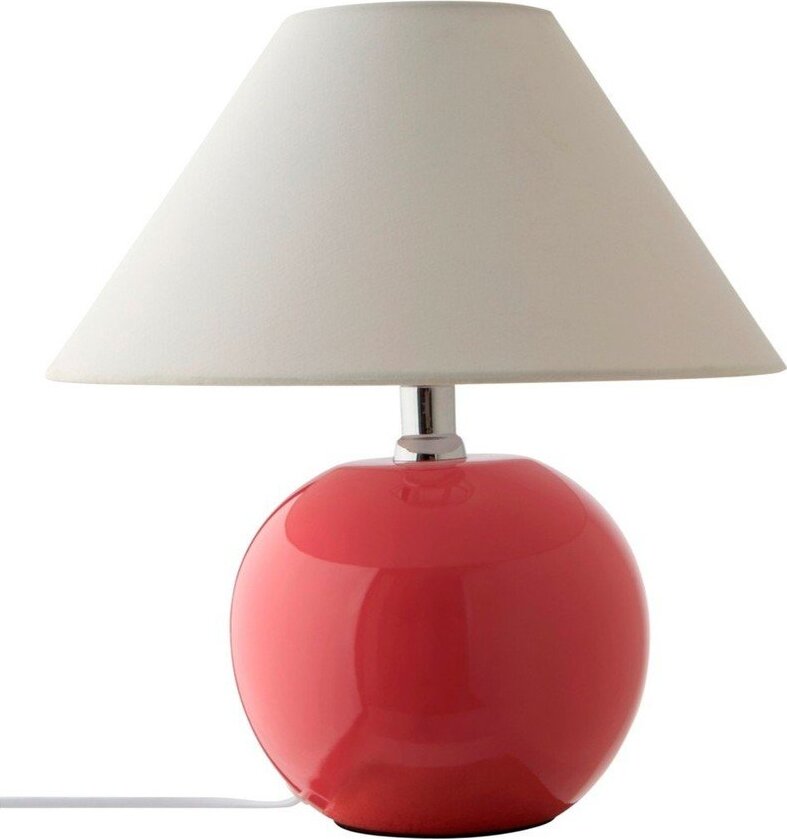 Růžová/krémová keramická stolní lampa (výška 29 cm) Karamell – Jotex Jotex