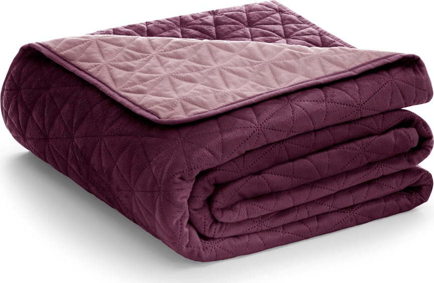 Růžový přehoz přes postel AmeliaHome Laila Mauve