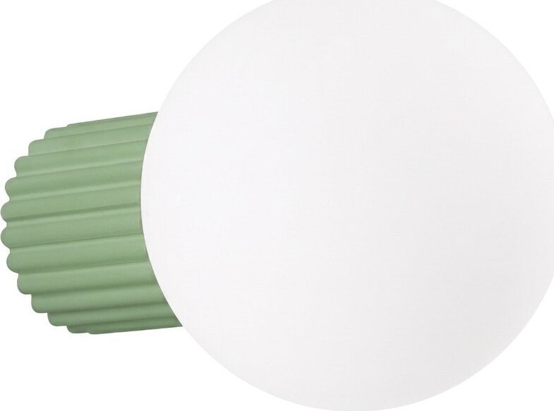 Šalvějově zelené nástěnné svítidlo z opálového skla ø 12 cm Orbital – Sollux Sollux