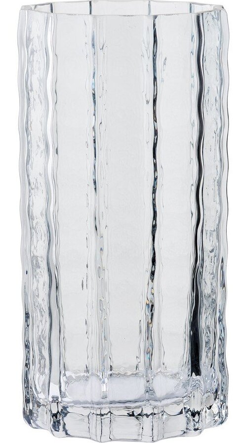 Šedá skleněná váza (výška 20 cm) – House Nordic House Nordic
