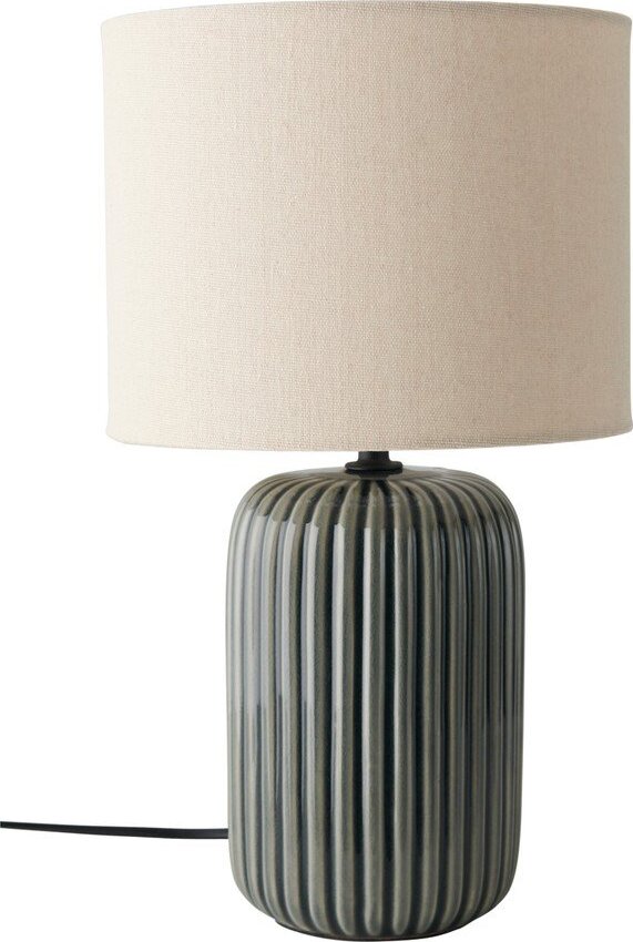 Šedá/béžová látková stolní lampa (výška 36 cm) Mizu – Ellos Home Ellos Home
