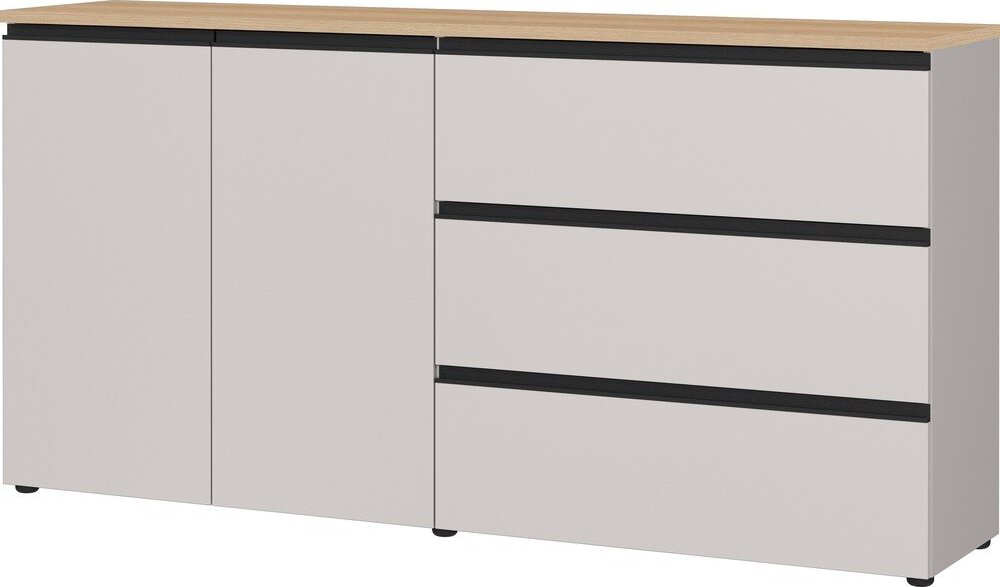 Šedobéžová/ve světle přírodní barvě komoda 180x91x41 cm Cormano – Germania Germania