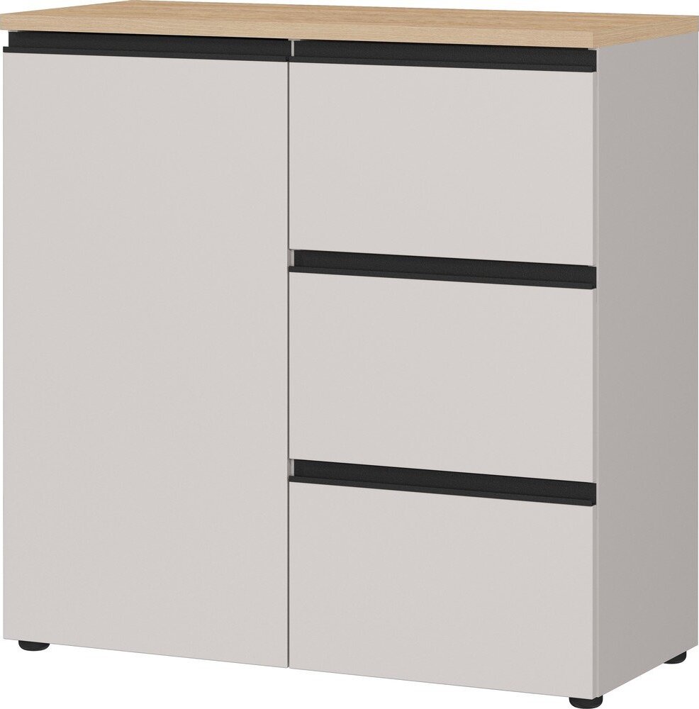 Šedobéžová/ve světle přírodní barvě komoda 90x91x41 cm Cormano – Germania Germania