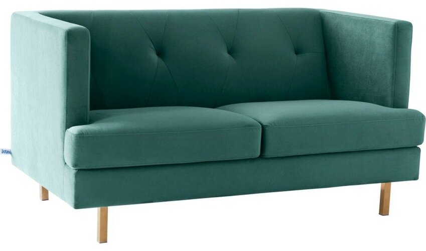 Šedozelená sametová pohovka 150 cm Oakdale – Jotex Jotex