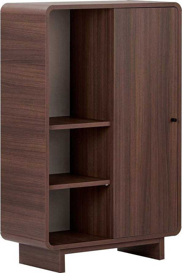 Skříňka v dekoru ořechu v tmavě přírodní barvě 70x110x34 cm Torina – Nordure Nordure