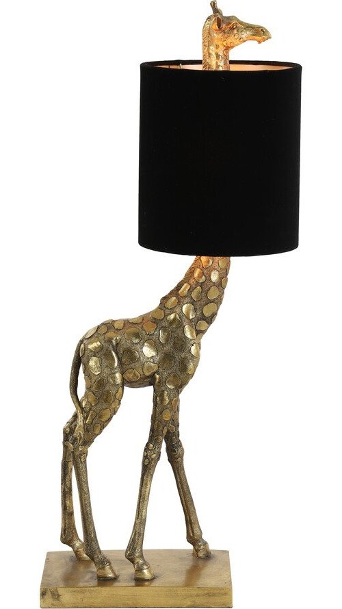 Stolní lampa v černo-bronzové barvě (výška 61 cm) Giraffe – Light & Living Light & Living