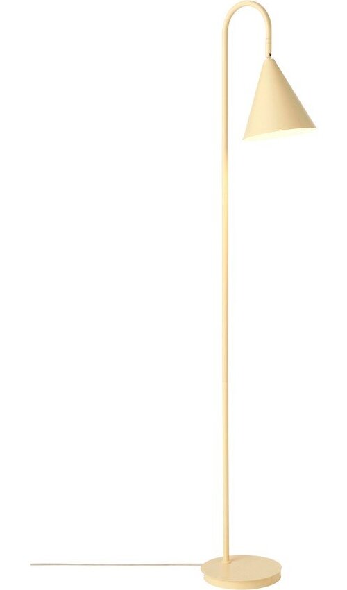 Světle žlutá kovová stojací lampa s ohybatelnou konstrukcí (výška 145 cm) Liam – Ellos Home Ellos Home