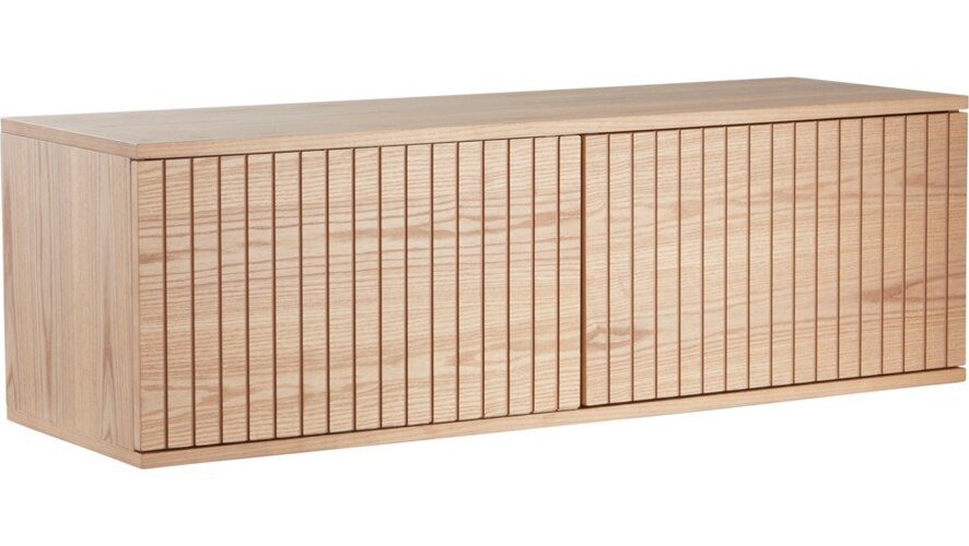 TV stolek v dekoru jasanu v přírodní barvě 120x38x40 cm Sandviken – Jotex Jotex
