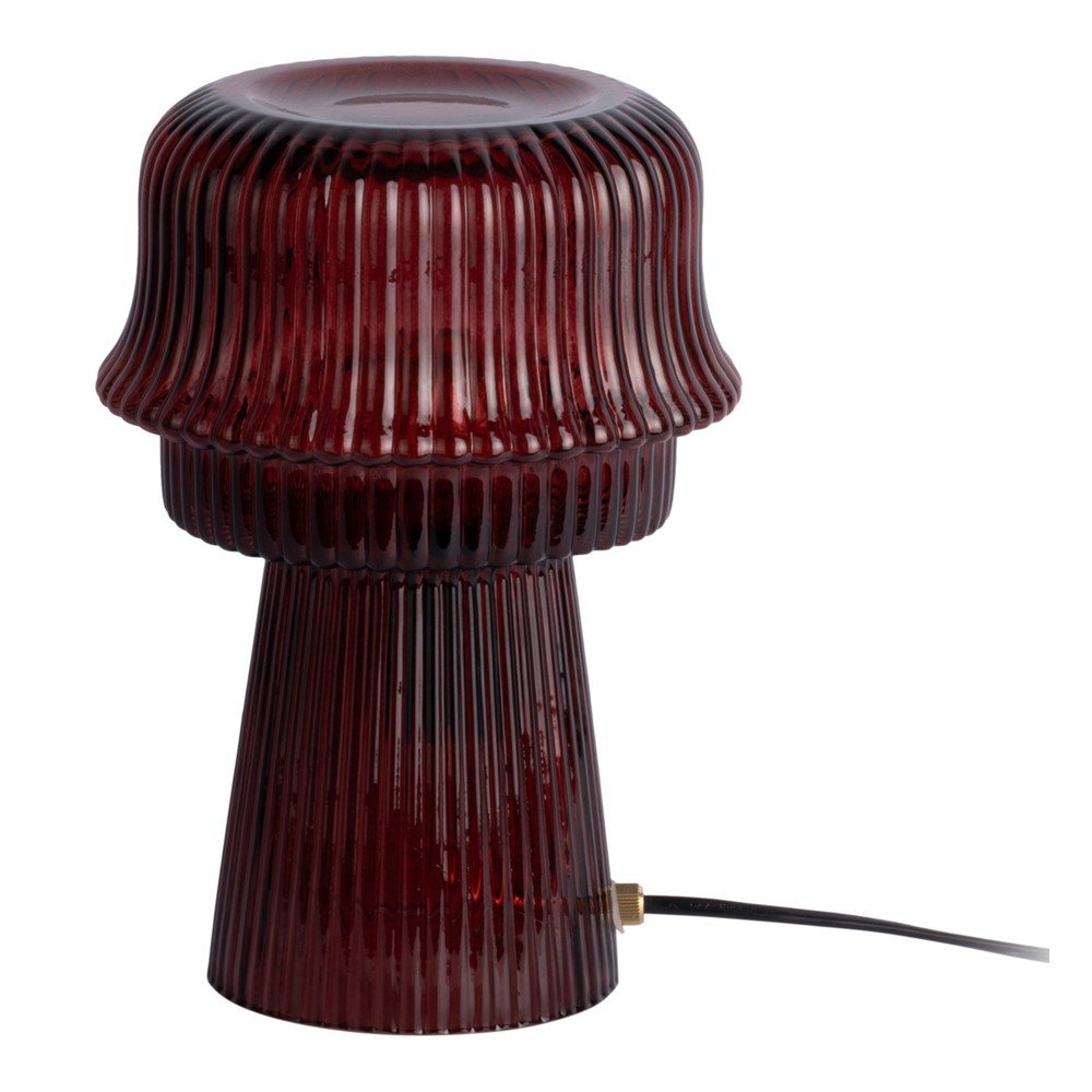 Vínová skleněná stolní lampa (výška 26 cm) Cadiz – Leitmotiv Leitmotiv