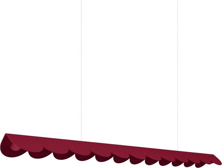 Vínové hliníkové LED závěsné svítidlo BISCUIT – Thoro Thoro