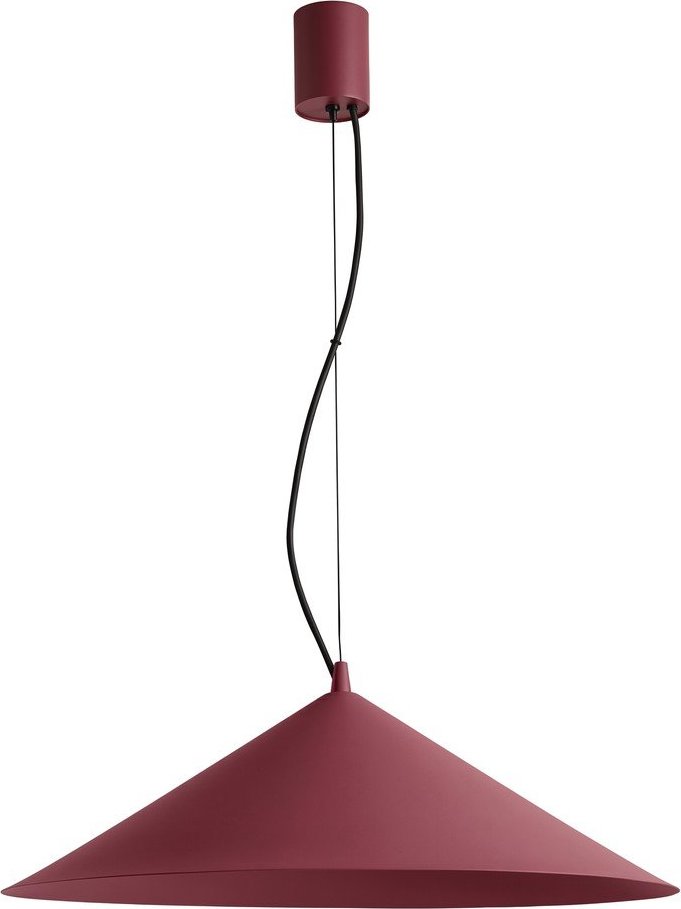 Vínové kovové LED závěsné svítidlo ø 50 cm FINT – Thoro Thoro