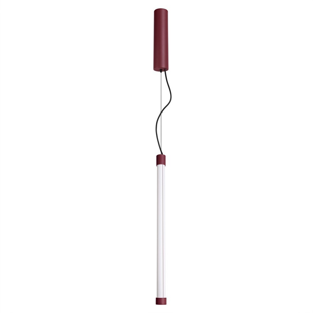 Vínové kovové LED závěsné svítidlo ø 6 cm TRANG – Thoro Thoro