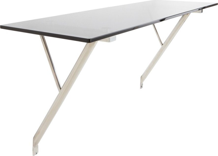 Závěsný pracovní stůl nástěnný se skleněnou deskou 40x120 cm Kullaberg – Jotex Jotex
