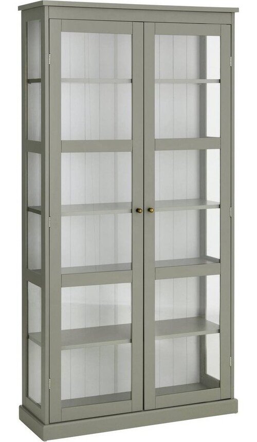 Zelená vitrína z MDF 98x193x34 cm Wilma – Ellos Home Ellos Home