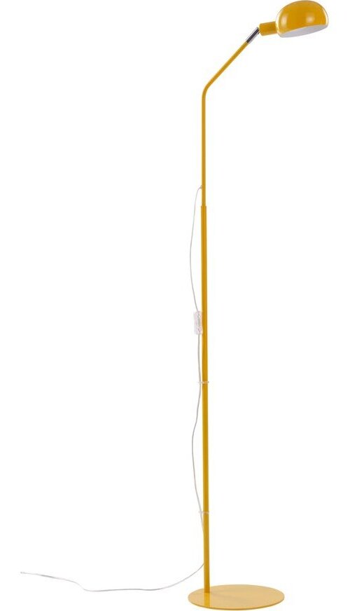 Žlutá kovová stojací lampa s ohybatelnou konstrukcí (výška 146 cm) Lincon – Jotex Jotex