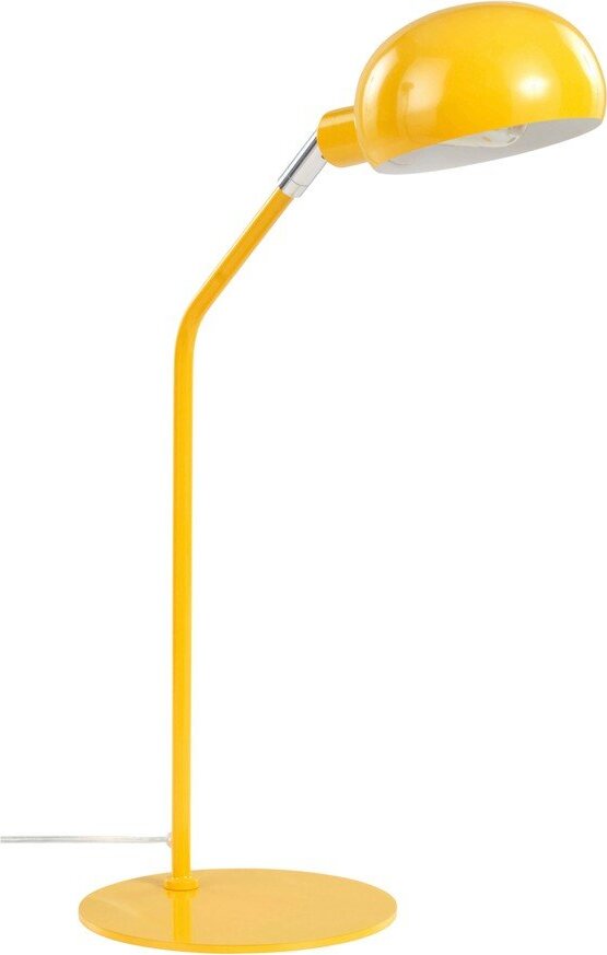 Žlutá ocelová stolní lampa s ohybatelnou konstrukcí (výška 59 cm) Lincon – Jotex Jotex